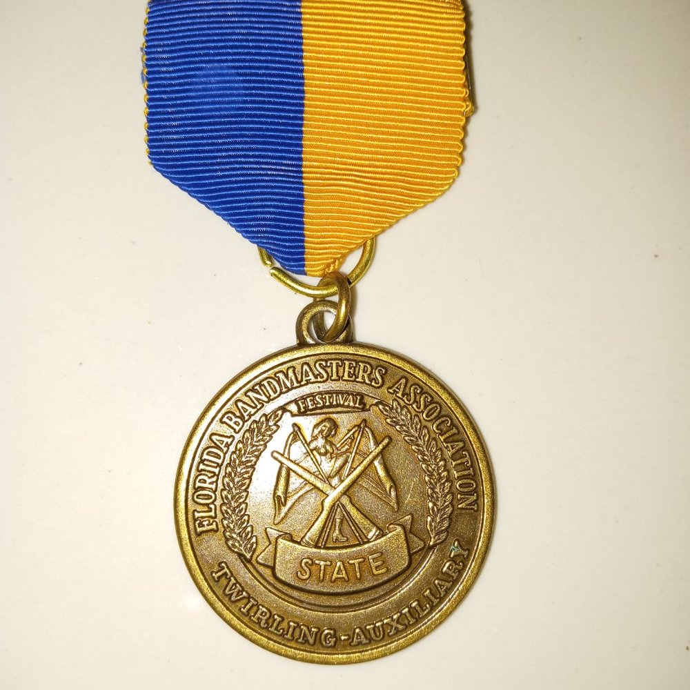 Medal State Of Florida Band Masters association Twirling auxiliary Pre-loved